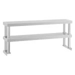 Aufsatzbord - 120 cm - 2 Ablagen | Dasgastro.de Aufsatzbord - 120 cm - 2 Ablagen