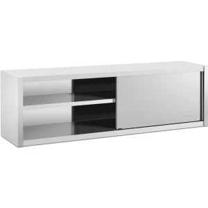 Edelstahl Hängeschrank - 200 x 45 cm - 30 kg