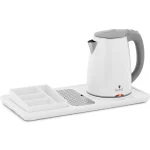 Professioneller Hotel-Wasserkocher - weiß - 1,2 L - 1800 W – mit Kaffee- und Teestation | Dasgastro.de Professioneller Hotel-Wasserkocher - weiß - 1,2 L - 1800 W – mit Kaffee- und TeestationProfessioneller Hotel-Wasserkocher - weiß - 1,2 L - 1800 W – mit Kaffee- und Teestation