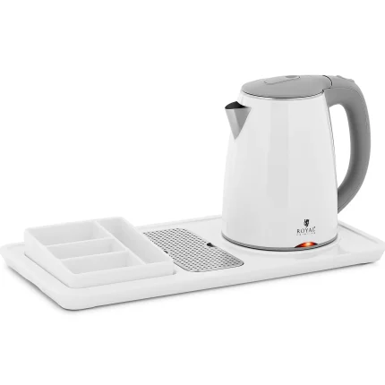 Professioneller Hotel-Wasserkocher - weiß - 1,2 L - 1800 W – mit Kaffee- und TeestationProfessioneller Hotel-Wasserkocher - weiß - 1,2 L - 1800 W – mit Kaffee- und Teestation