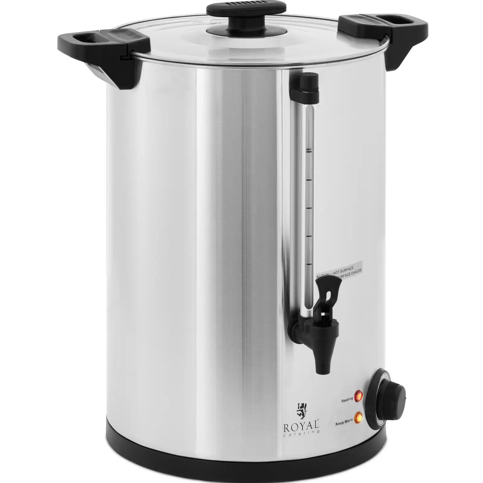 Wasserkocher - Heißwasserspender - 16.5 L - 2500 W - Edelstahl | Dasgastro.de Wasserkocher - Heißwasserspender - 16.5 L - 2500 W - Edelstahl