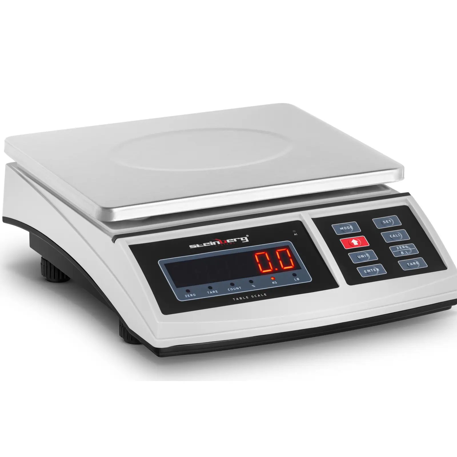 Tischwaage - 30 kg / 1 g - 21 x 27 cm | Dasgastro.de Tischwaage - 30 kg / 1 g - 21 x 27 cm