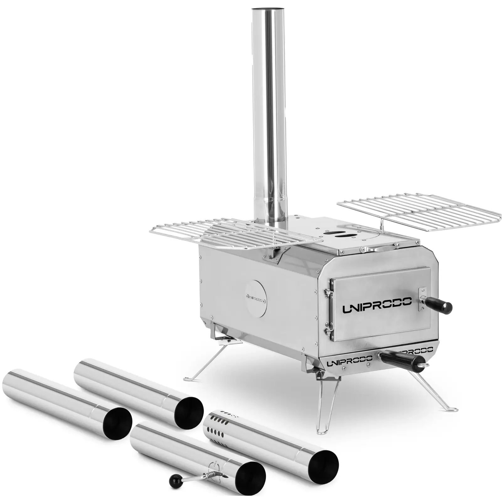 Zeltofen - silbern - klappbar - 460 x 280 x 231 mm - Edelstahl | Dasgastro.de Zeltofen - silbern - klappbar - 460 x 280 x 231 mm - Edelstahl