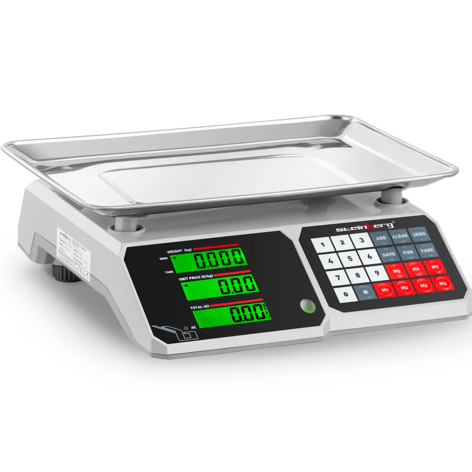 Kontrollwaage - 30 kg / 1 g - 34,1 x 24,1 cm - LCD | Dasgastro.de Kontrollwaage - 30 kg / 1 g - 34,1 x 24,1 cm - LCD