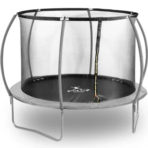 Gartentrampolin - Ø 305 x 180 cm - 100 kg - Netz - Schwarz/Grau
