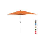 Sonnenschirm groß - orange - rechteckig - 200 x 300 cm - neigbar | Dasgastro.de Sonnenschirm groß - orange - rechteckig - 200 x 300 cm - neigbar