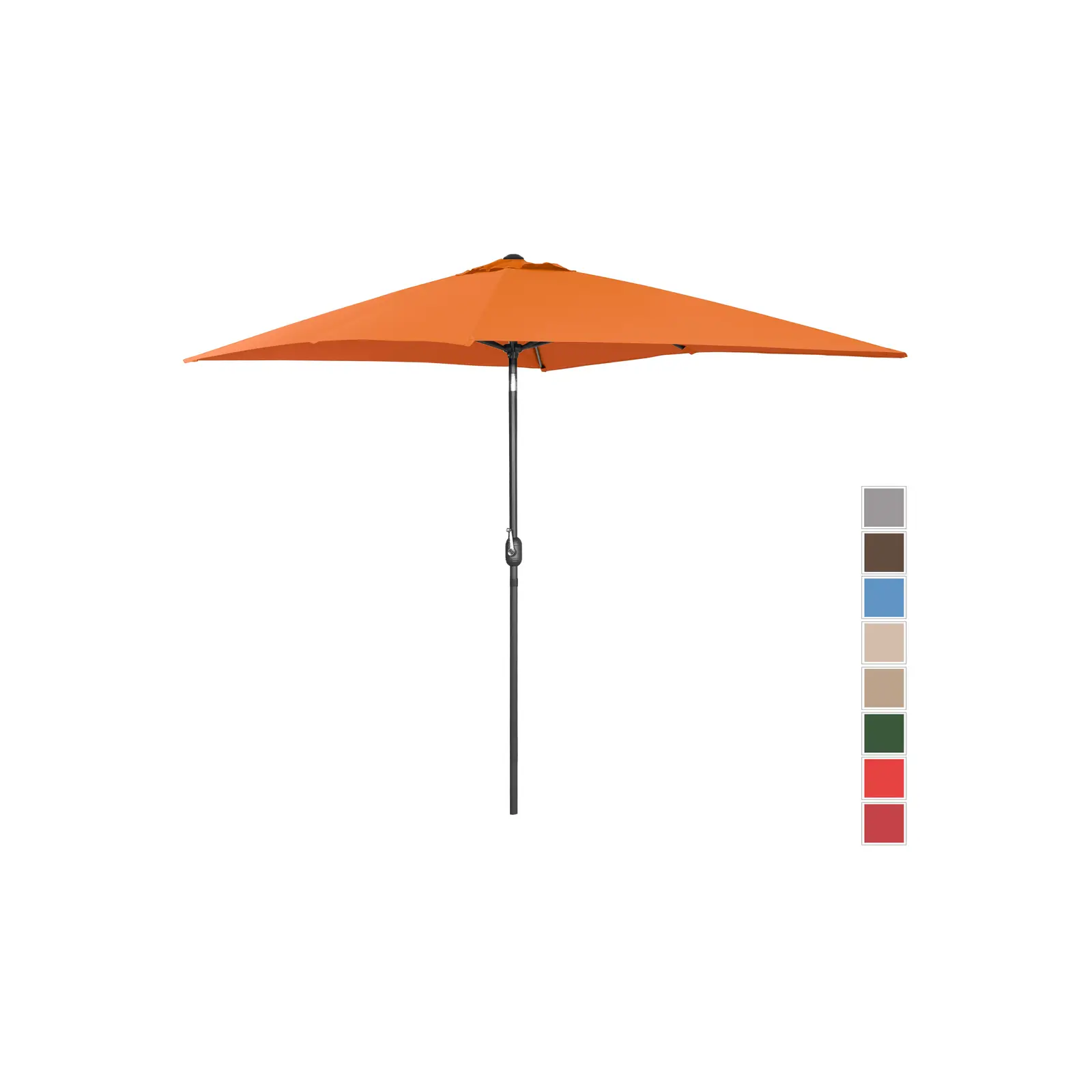 Sonnenschirm groß - orange - rechteckig - 200 x 300 cm - neigbar | Dasgastro.de Sonnenschirm groß - orange - rechteckig - 200 x 300 cm - neigbar