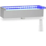 Schwalldusche - 30 cm - LED-Beleuchtung - Blau / Weiß - tiefer Wasserauslauf | Dasgastro.de Schwalldusche - 30 cm - LED-Beleuchtung - Blau / Weiß - tiefer Wasserauslauf