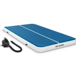 Set Aufblasbare Turnmatte inklusive Luftpumpe - 300 x 200 x 20 cm - 300 kg - blau/weiße inklusive Luftpumpe - 300 x 200 x 20 cm - 300 kg - blau/weiß | Dasgastro.de Set Aufblasbare Turnmatte inklusive Luftpumpe - 300 x 200 x 20 cm - 300 kg - blau/weiß