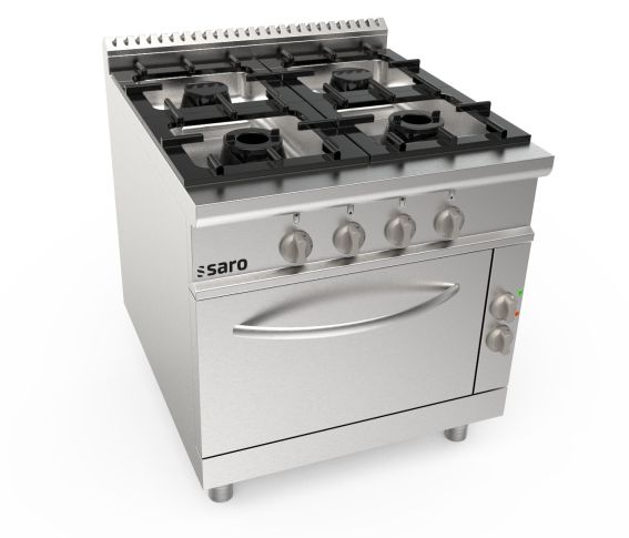 Gasherd, Elektroofen, 4 Brenner, LQ / CUG4NE | Dasgastro.de Gasherd, Elektroofen, 4 Brenner, LQ / CUG4NE