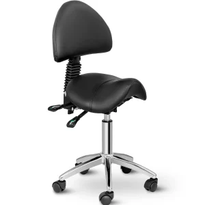 Sattelstuhl - 550 - 690 mm - 150 kg - Schwarz