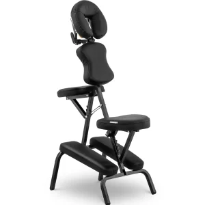 Massagestuhl klappbar - 26 x 46 x 104 cm - 130 kg - Schwarz