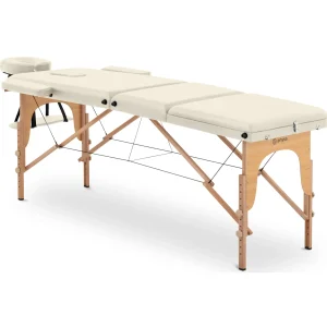 Massageliege klappbar - 185 x 60 x 60 - 85 cm - 227 kg - Beige