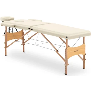 Massageliege klappbar - 185 x 60 x 63-86 cm - 227 kg - Beige