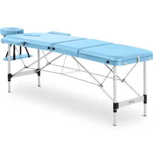 Massageliege klappbar - 185 x 60 x 60-81 cm - 180 kg - Türkis