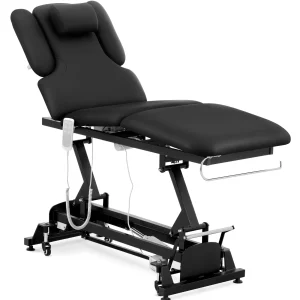 Massageliege elektrisch - 3 Motoren - 250 kg - Schwarz