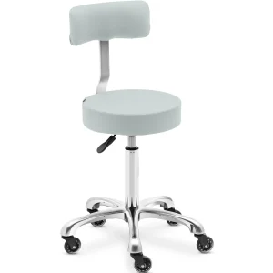 Rollhocker mit Rückenlehne - 540 - 720 mm - Pistazie