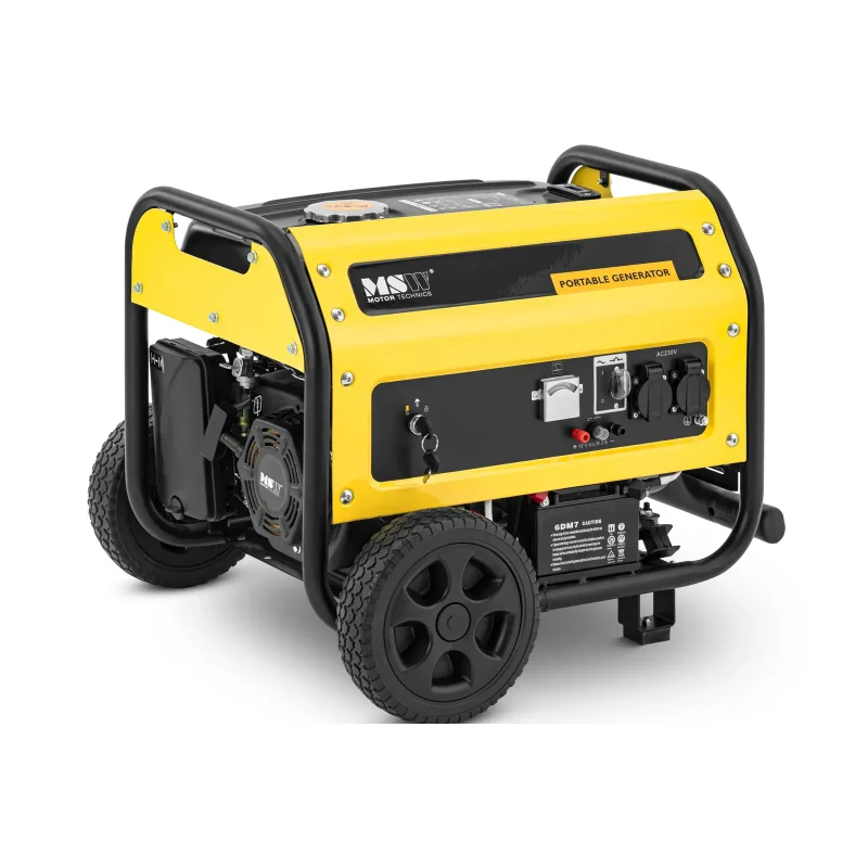 Stromerzeuger Benzin - 2700 W - 230 V AC / 12 V DC - Tank 15 l - manueller Start/elektrisch