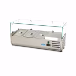 Gastro Aufsatzkühlvitrine - 95 cm - Passt 3 x 1/3 GN | Dasgastro.de Gastro Aufsatzkühlvitrine - 95 cm - Passt 3 x 1/3 GN