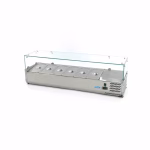 Gastro Aufsatzkühlvitrine - 140 cm - Passt 6 x 1/3 GN | Dasgastro.de Gastro Aufsatzkühlvitrine - 140 cm - Passt 6 x 1/3 GN