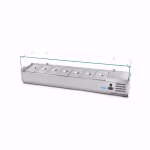 Gastro Aufsatzkühlvitrine - 160 cm - Passt 7 x 1/3 GN | Dasgastro.de Gastro Aufsatzkühlvitrine - 160 cm - Passt 7 x 1/3 GN