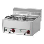Elektro Pasta Kocher mit 2 Becken - 6 kW | Dasgastro.de Elektro Pasta Kocher mit 2 Becken - 6 kW