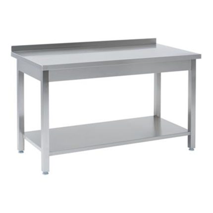 Arbeitstische mit Aufkantung mit Bodenregal - 1900 x 600 x 850 mm