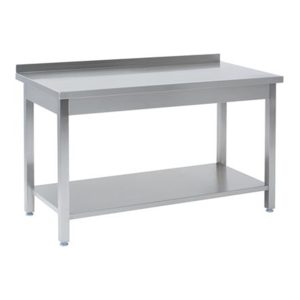 Arbeitstische mit Aufkantung mit Bodenregal - 400 x 600 x 850 mm