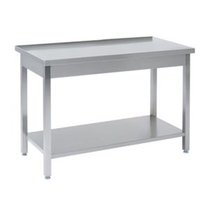 Arbeitstische ohne Aufkantung mit Bodenregal - 1500 x 600 x 850 mm