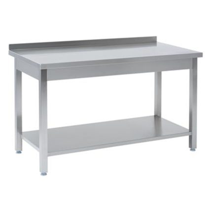 Arbeitstische mit Aufkantung mit Bodenregal - 1000 x 700 x 850 mm