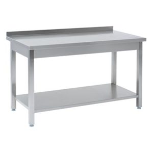 Arbeitstische mit Aufkantung mit Bodenregal - 1100 x 700 x 850 mm