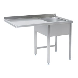Spülcenter mit Grundboden (Ablage links) - 1400 x 600 x 900 mm