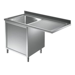 Einzel Spülschrank mit Flügeltür und (Ablage links) - 1400 x 600 x 900 mm