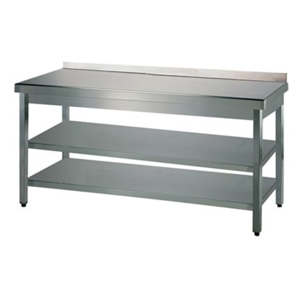Arbeitstische mit Aufkantung mit Grund- und Zwischenboden - 2000 x 600 x 850 mm