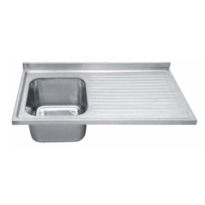Spülbecken Gastro 1600 x 600 x 250 mm - (Ablage rechts)