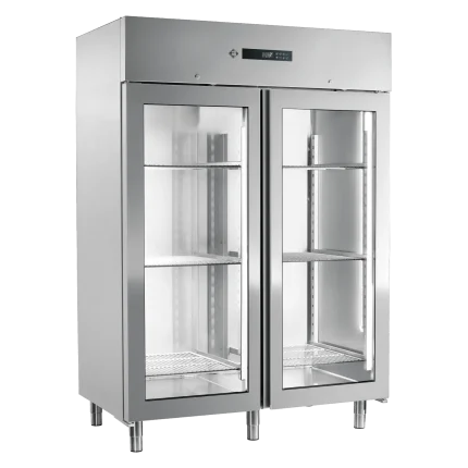Gefrierschrank 1400 l Glastür GN 2/1, Edelstahl | RM - ENF 1400 G