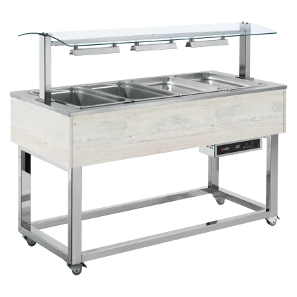 Warmhaltebuffet, Wasserbad GN 4-1/1 RAL | REDFOX - ES RED+ 4R