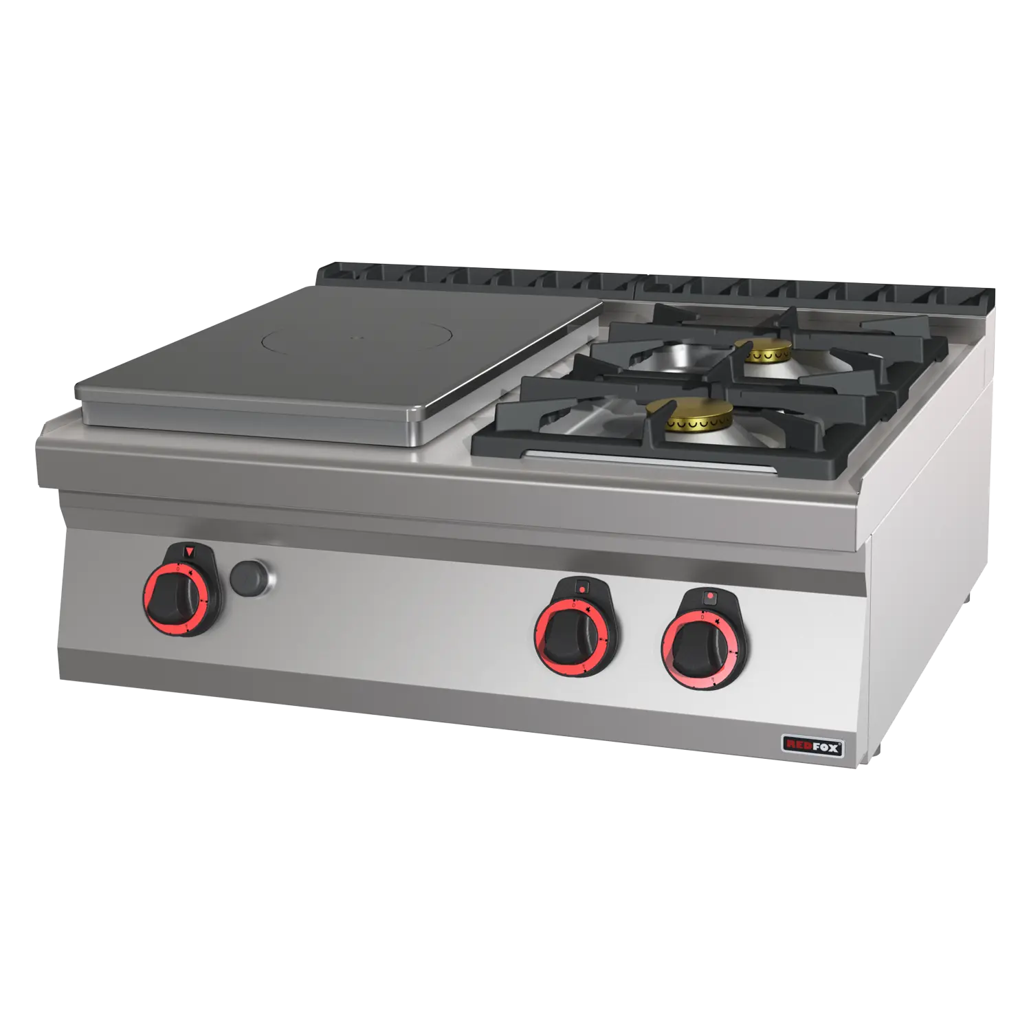 Glühplatten-Herd Gas 3x Brenner ohne Unterbauten | REDFOX - STP 70/08 G | Dasgastro.de Glühplatten-Herd Gas 3x Brenner ohne Unterbauten | REDFOX - STP 70/08 G