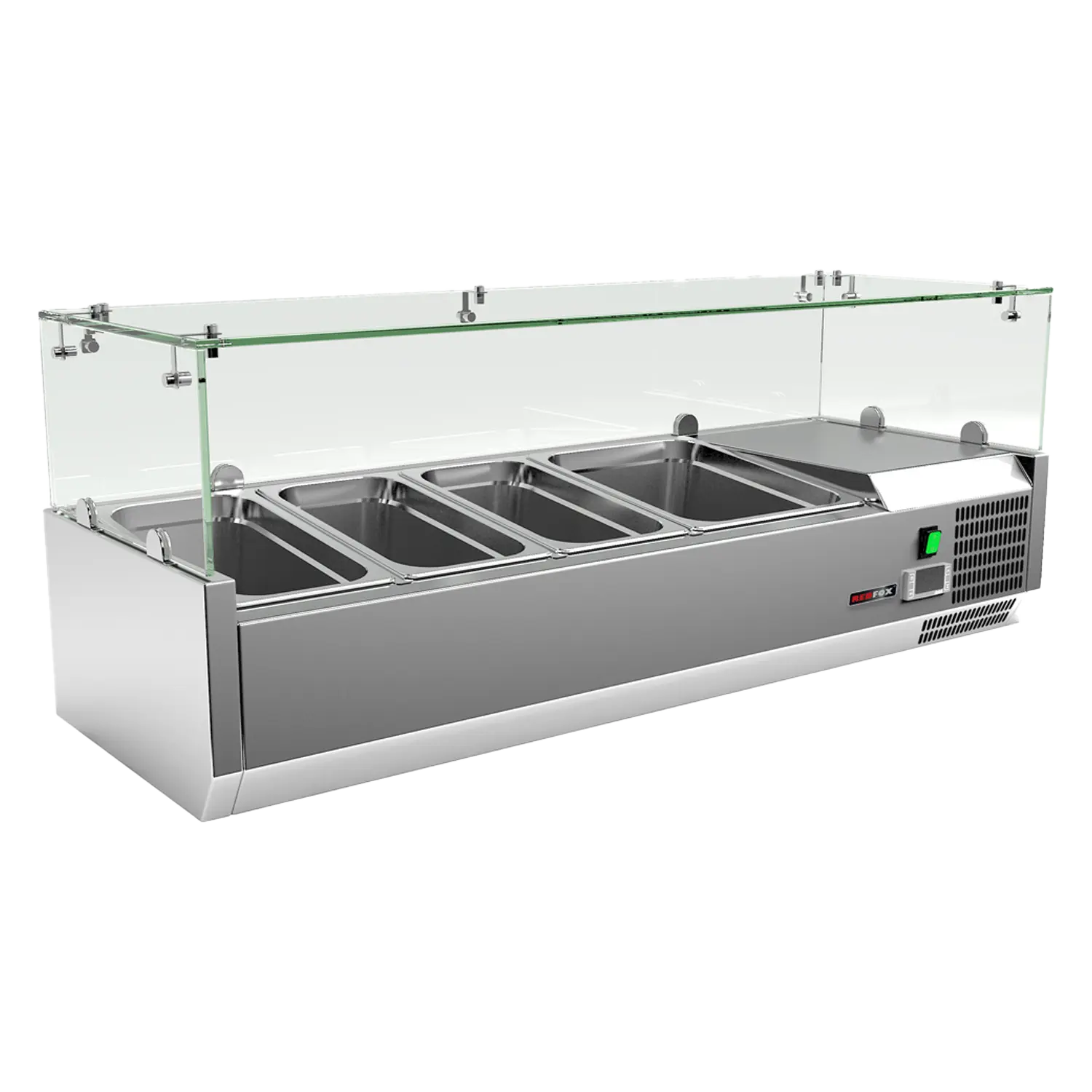 Kühlvitrine Theke 1x GN 1/2 + 3x GN 1/3 | REDFOX - MCH 3120 | Dasgastro.de Kühlvitrine Theke 1x GN 1/2 + 3x GN 1/3 | REDFOX - MCH 3120