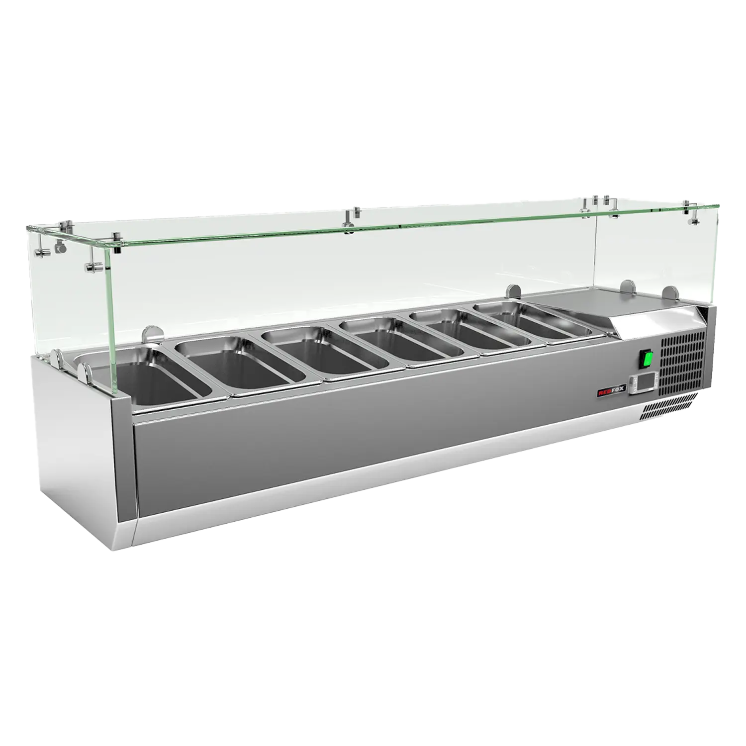 Kühlvitrine Theke 5 x GN 1/4 | REDFOX - MCH 4120 | Dasgastro.de Kühlvitrine Theke 5 x GN 1/4 | REDFOX - MCH 4120