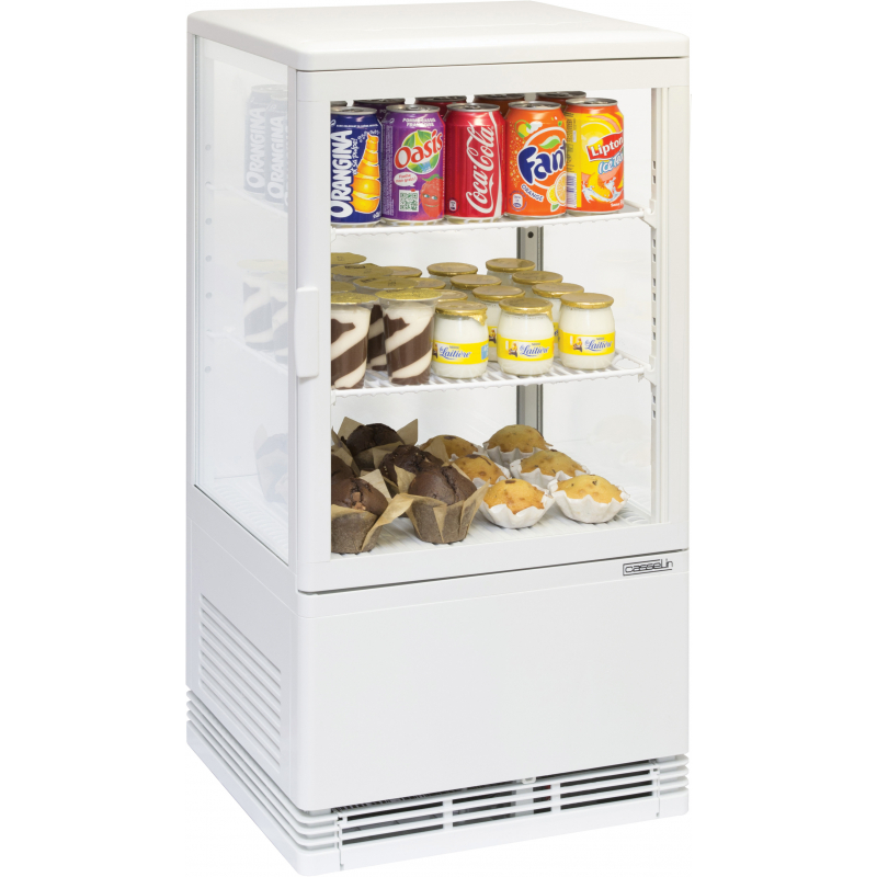 MINI KÜHLVITRINE 58L - WEISS | Dasgastro.de MINI KÜHLVITRINE 58L - WEISS